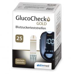 GLUCO CHECK GOLD Blutzuckerteststreifen 25 St Teststreifen