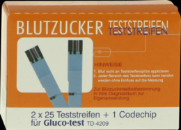 GLUCO TEST Blutzuckerteststreifen 50 St