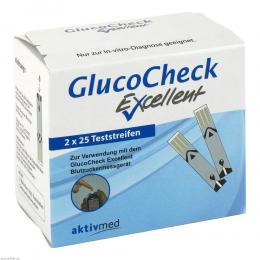 GlucoCheck Excellent Teststreifen 50 St Teststreifen