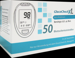 GLUCOCHECK XL Blutzuckerteststreifen 50 St