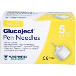 GLUCOJECT Pen-Nadeln 31 Gx5 mm 0,25 mm 100 St.