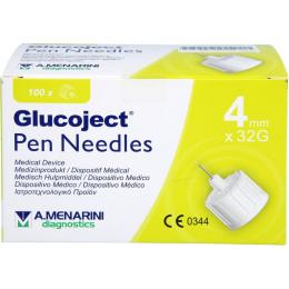 GLUCOJECT Pen-Nadeln 32 Gx4 mm 0,23 mm 100 St.