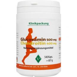 GLUCOSAMIN 500 mg+Chondroitin 400 mg Kapseln 540 St.