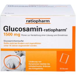 GLUCOSAMIN-RATIOPHARM 1500 mg Plv.z.H.e.L.z.Einn. 30 St.