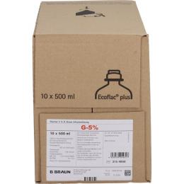 GLUCOSE 5% B.Braun Ecoflac Plus Infusionslösung 5000 ml