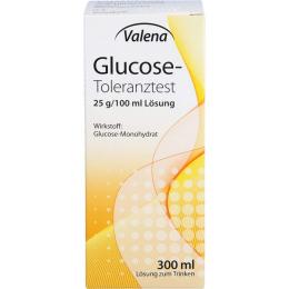 GLUCOSE-TOLERANZTEST 25 g/100 ml Lösung 300 ml