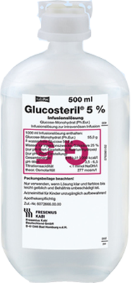 GLUCOSTERIL 5% freeflex Infusionslsung 20X500 ml