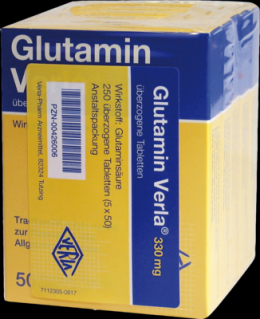 GLUTAMIN VERLA berzogene Tabletten 250 St