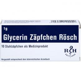 GLYCERIN ZÄPFCHEN Rösch 1 g gegen Verstopfung 10 St.
