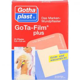 GOTA FILM plus 3,8x3,8 cm Pflaster 20 St.