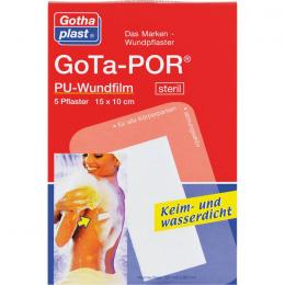 GOTA-POR PU Wundfilm 15x10 cm steril Pflaster 5 St.