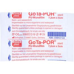 GOTA-POR PU Wundfilm 7,2x5 cm steril Pflaster 1 St.