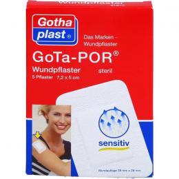 GOTA-POR Wundpflaster 5x7,2 cm steril 5 St.