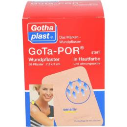 GOTA-POR Wundpflaster 5x7,2 cm steril hautfarben 50 St.