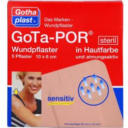 GOTA-POR Wundpflaster steril 60x100 mm hautfarben 5 St.