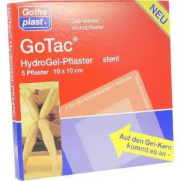 GOTAC HydroGel-Pflaster L 10x10 cm steril 5 St