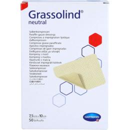 GRASSOLIND Salbenkompressen 7,5x10 cm steril 50 St.