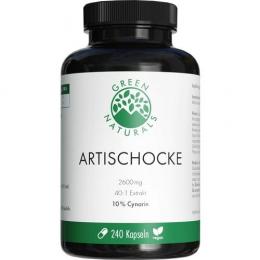 GREEN NATURALS Artischocke 2600 mg m.10% Cynarin 240 St.