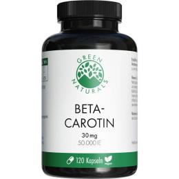 GREEN NATURALS Beta-Carotin 30mg 50.000 I.E. vegan 120 St. (45 g)