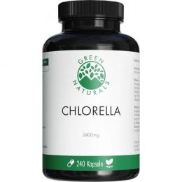 GREEN NATURALS Chlorella Kapseln 2400 mg vegan 240 St.