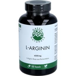 GREEN NATURALS L-Arginin Base 4500 mg vegan Kaps. 180 St. (157 g)