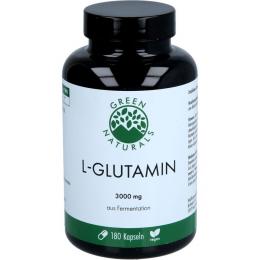 GREEN NATURALS L-Glutamin 3000 mg vegan Kapseln 180 St. (157 g)