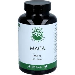GREEN NATURALS Maca 2800mg hochdos.40:1 vegan Kps. 180 St. (148 g)
