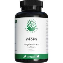 GREEN NATURALS MSM 2100 mg vegan hochdosiert Kaps. 180 St.
