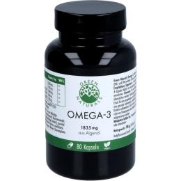 GREEN NATURALS Omega-3 Kapseln 1835 mg vegan+DHA 80 St.