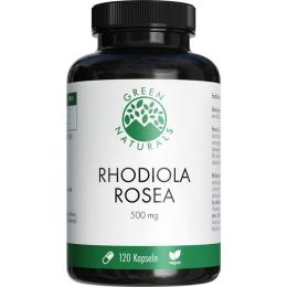 GREEN NATURALS Rhodiola rosea 500 mg hochdos.Kaps. 120 St. (74 g)