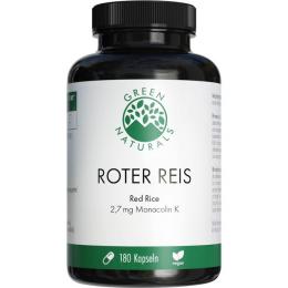 GREEN NATURALS roter Reis Monacolin K vegan Kaps. 180 St. (72 g)