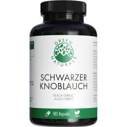 GREEN NATURALS schwarzer Knoblauch 600mg m.SAC Kps 180 St. (130 g)