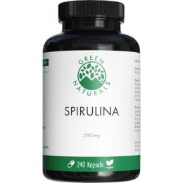 GREEN NATURALS Spirulina Kapseln 2000 mg vegan 240 St.