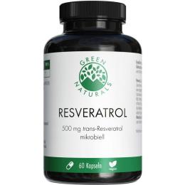 GREEN NATURALS Trans-Resveratrol 500 mg vegan Kps. 60 St.