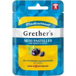 GRETHERS Blackcurrant zuckerfrei Past.Mini Beutel 30 g