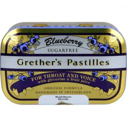 GRETHERS Blueberry zuckerfrei Pastillen 110 g