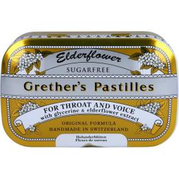 GRETHERS Elderflower zuckerfrei Pastillen 110 g (110 g)