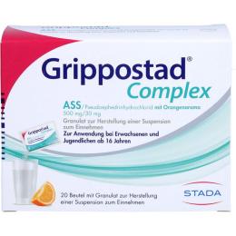 GRIPPOSTAD Complex ASS/Pseudoeph.500/30 mg Orange 20 St.