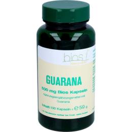 GUARANA 500 mg Bios Kapseln 100 St. (59 g)