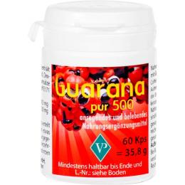 GUARANA PUR 500 Kapseln 60 St. (35 g)