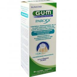 Ein aktuelles Angebot für GUM Paroex Chlorhexidine Mundspülung 0,06% 500 ml ohne Mundpflegeprodukte - jetzt kaufen, Marke Sunstar Deutschland GmbH.