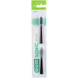 GUM SONIC DAILY Ersatzbürstenköpfe schwarz 2 St.