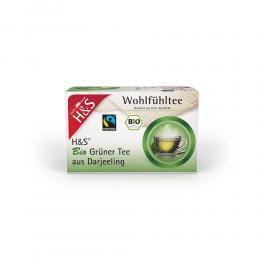 H&S Bio Grüner Tee aus Darjeeling Filterbeutel 20 X 2 g Filterbeutel