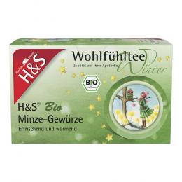 H&S Wintertee Bio Minze-Gewürze Filterbeutel 20 X 2.0 g Filterbeutel