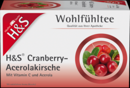 H&S Cranberry Acerolakirsche Filterbeutel 20X2.8 g