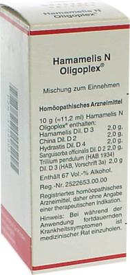 HAMAMELIS N Oligoplex Liquidum 50 ml