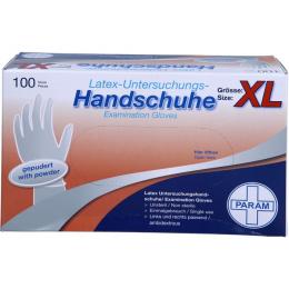 HANDSCHUHE Einmal Latex gepudert XL 100 St.