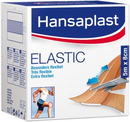 Hansaplast Elastic 5mx8cm 1 St Pflaster