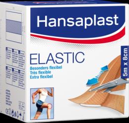 HANSAPLAST Elastic Pflaster 8 cmx5 m 1 St