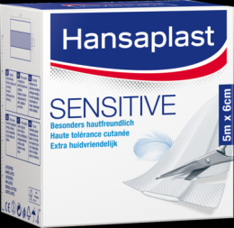 HANSAPLAST Sensitive Pflaster 6 cmx5 m Rolle 1 St